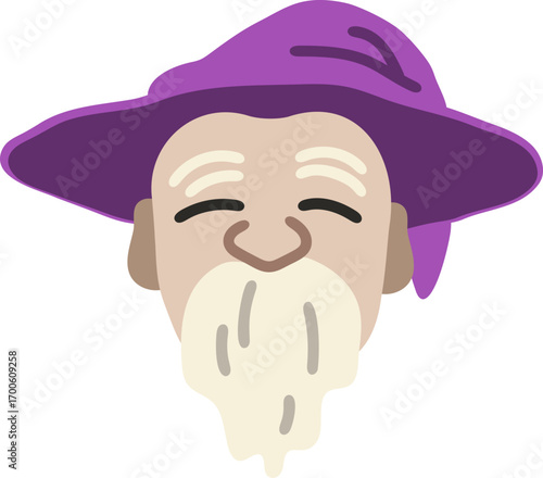 Wizard man with hat