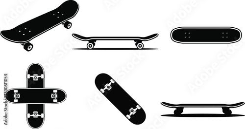 Skateboard Vector Set