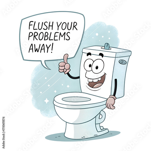 Toilet Humor Image , Cheerful Toilet Art, Funny Toilet Cartoon