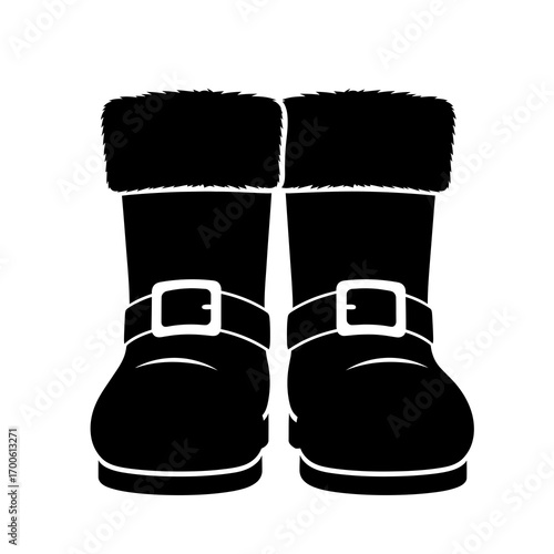 pair of black shoes