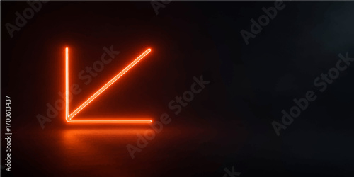 A fiery neon sign glows with vibrant energy against the dark sky
