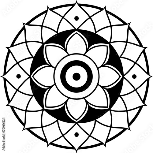 Yin Yang Harmony Mandala