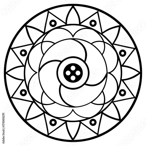 Yin Yang Harmony Mandala