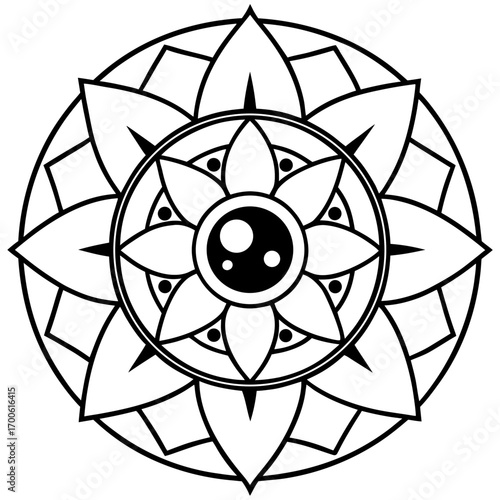 Yin Yang Harmony Mandala