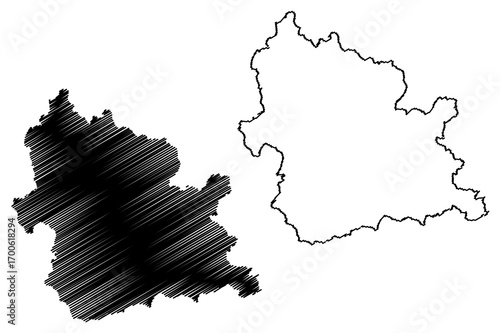 Kardzhali Province (Republic of Bulgaria, Provinces of Bulgaria) map vector illustration, scribble sketch Kardzhali map