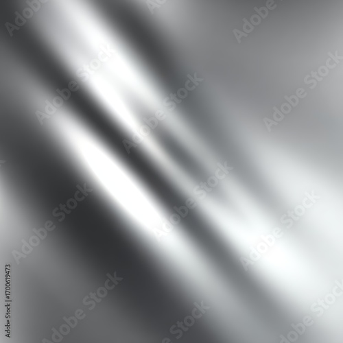 Smooth metallic gradient background in shimmering silver and chrome with subtle reflective highlights for modern elegance