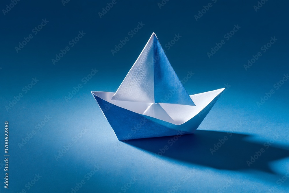 Obraz premium Classic Sailboat Crisp White Folds