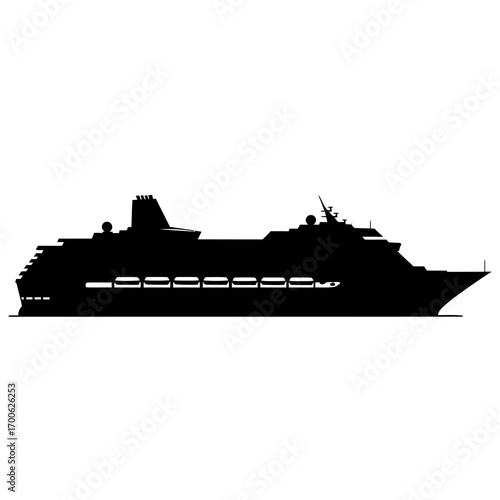 silhouette of a ship