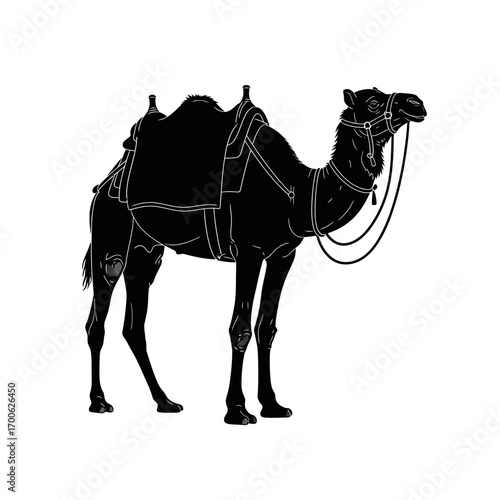 camel in the desert