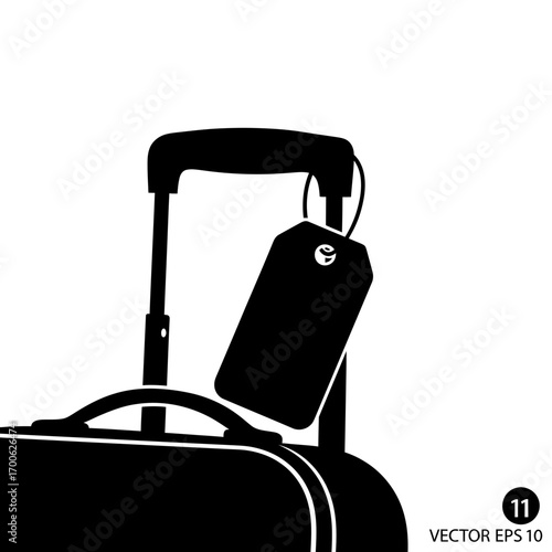 travel suitcase vector