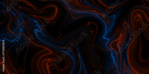 Black, red, blue marble oil ink liquid swirl texture for do ceramic counter dark abstract light background. wavy pattern texture, aquarelle colors mixing effect abstract backdrop. calm design. 