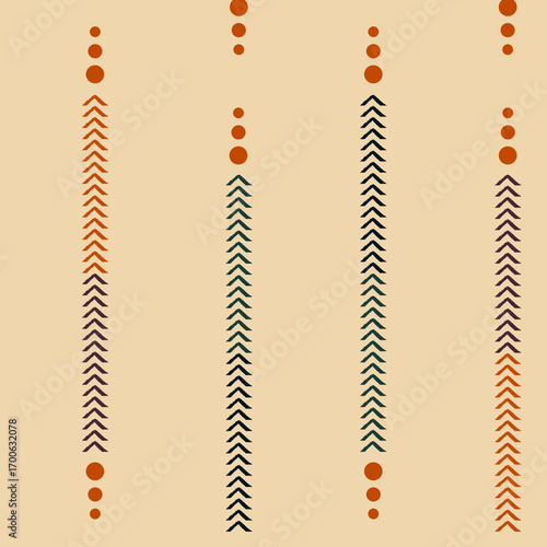 Modern Abstract Geometric Seamless Pattern