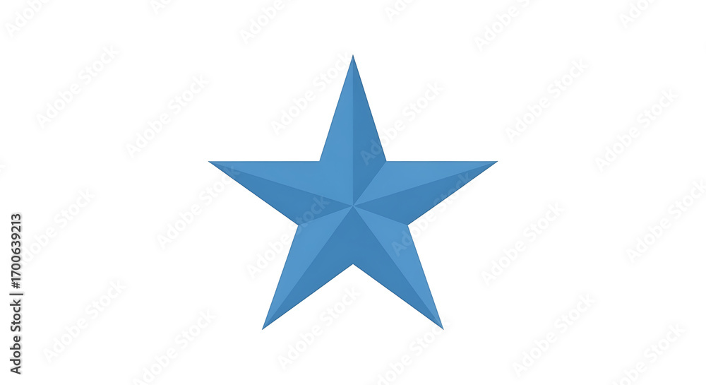 Obraz premium Blue star vector graphic illustration for design elements and decoration needs