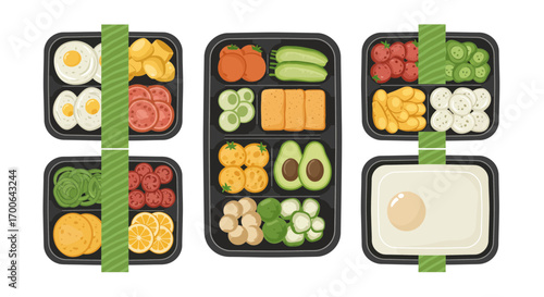 Variety of Bento Lunch Boxes