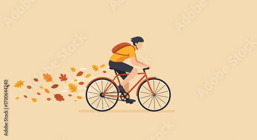 Enjoy autumn's beauty with a scenic bike ride, embrace nature and the changing season's allure