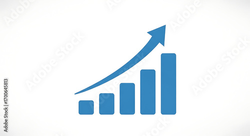 Free Download Growth chart business graph up arrow icon success diagram infographic illustration - GFXLoad