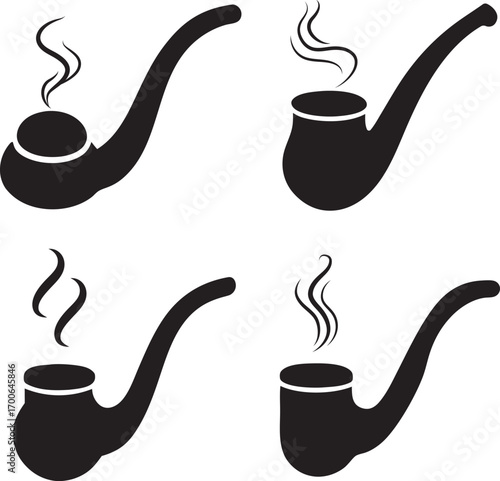 Smoking Pipe Silhouettes