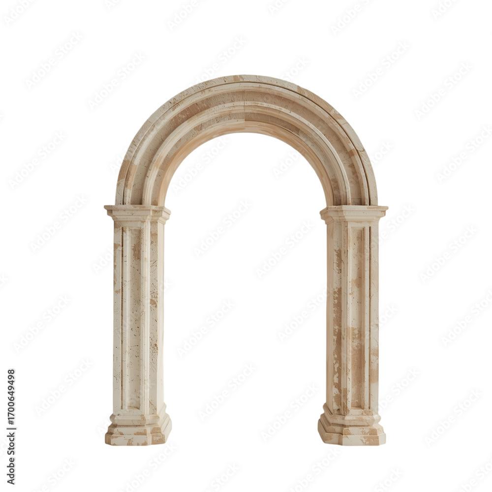 Obraz premium arch isolated on white background
