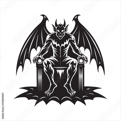 vampire vector silhouette clip art logo idea illustration. vampire sketch art icon set collections