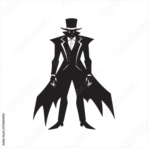 vampire vector silhouette clip art logo idea illustration. vampire sketch art icon set collections