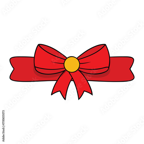 A golden bow with a sleek horizontal ribbon adds elegance and charm, perfect for gift wrapping, festive décor, or special occasions, symbolizing luxury and celebration.
