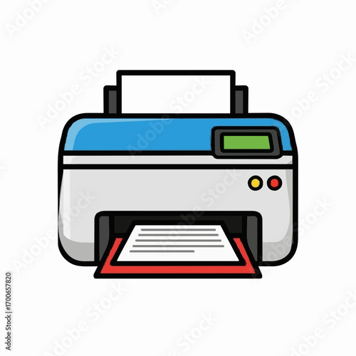 printer icon vector illustration