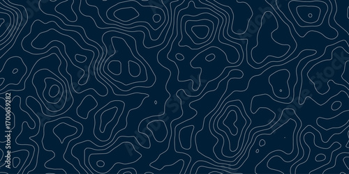 Abstract elevations topographic textures geometric terrain sharp topographic angles navy blue color wavy topography map background.	