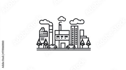 Outline cityscape illustration