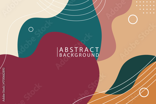 A contemporary abstract background featuring fluid, organic shapes in a soft and muted color scheme. Ideal for presentations, website headers, or branding materials seeking a modern and artistic touch