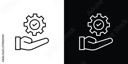 Solution Provide icon in line design. editable stroke icon.