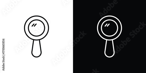 Mirror icon in line design. editable stroke icon.