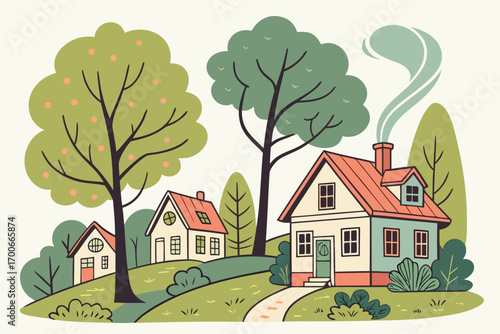 vector illustration of a house