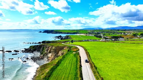 landscape with ocean and blue sky