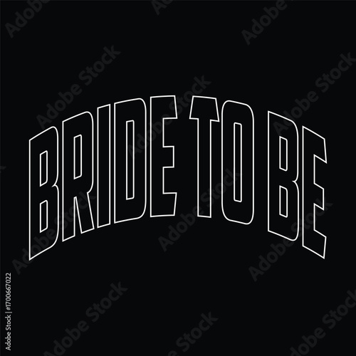 Bride to be - Black hand lettered quote with diamond ring for greeting card, gift tag, label, wedding sets. Groom and bride design.