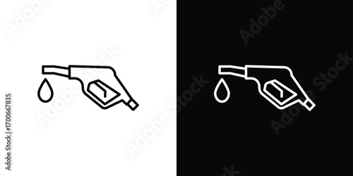 Fuel icon in line design. editable stroke icon.