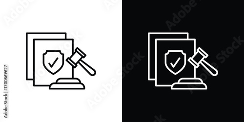 Code of conduct icon in line design. editable stroke icon.