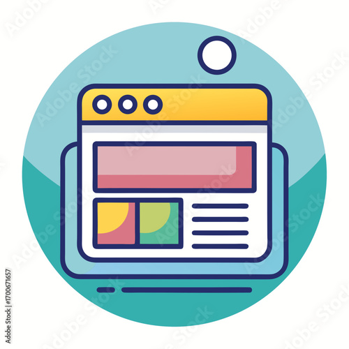 flat icon for web and mobile