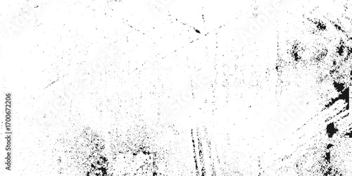 Vector distressed texture with grunge of black and white background. Black and white grunge. dust and grunge grain texture distorted grange shape .Texture of old wall. 