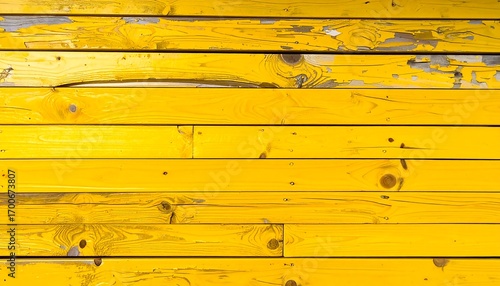 Wallpaper Mural Yellow wood planks Torontodigital.ca