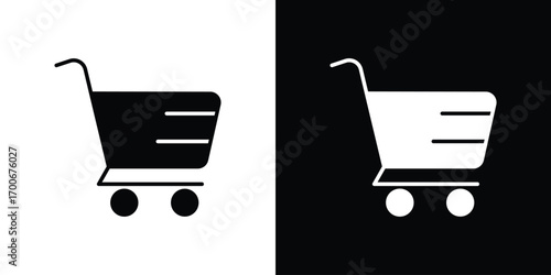 Shopping cart icon Concept. vector design and illustration.