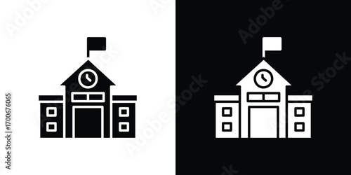 school icon Concept. vector design and illustration.