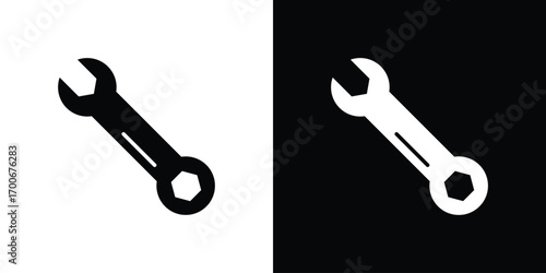 Wrench icon Concept. vector design and illustration.