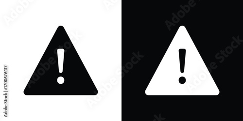 Warning triangle icon Concept. vector design and illustration.