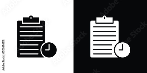 Timesheet icon Concept. vector design and illustration.