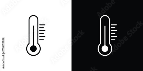 Thermometer icon Concept. vector design and illustration.
