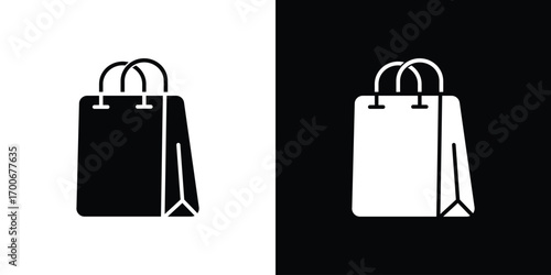 Shopping bag icon Concept. vector design and illustration.