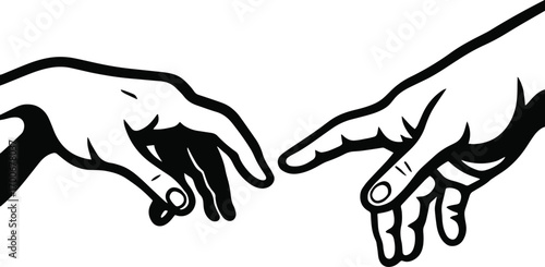 Hands Reaching SVG Cut Files for Cricut & Silhouette