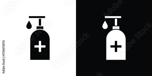Sanitizer icon Concept. vector design and illustration.