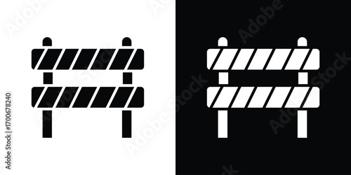 Roadblock icon Concept. vector design and illustration.