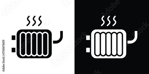 Radiator icon Concept. vector design and illustration.